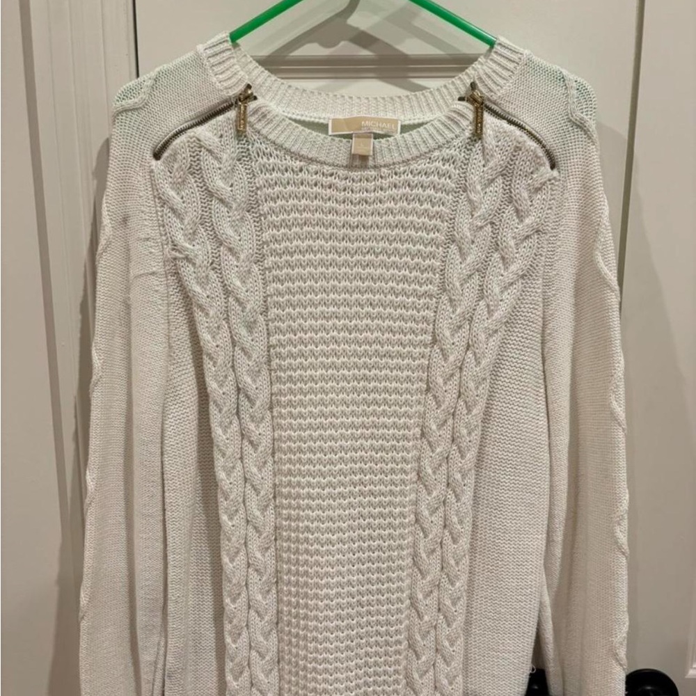 Michael Kors Cream Cable Knit Sweater